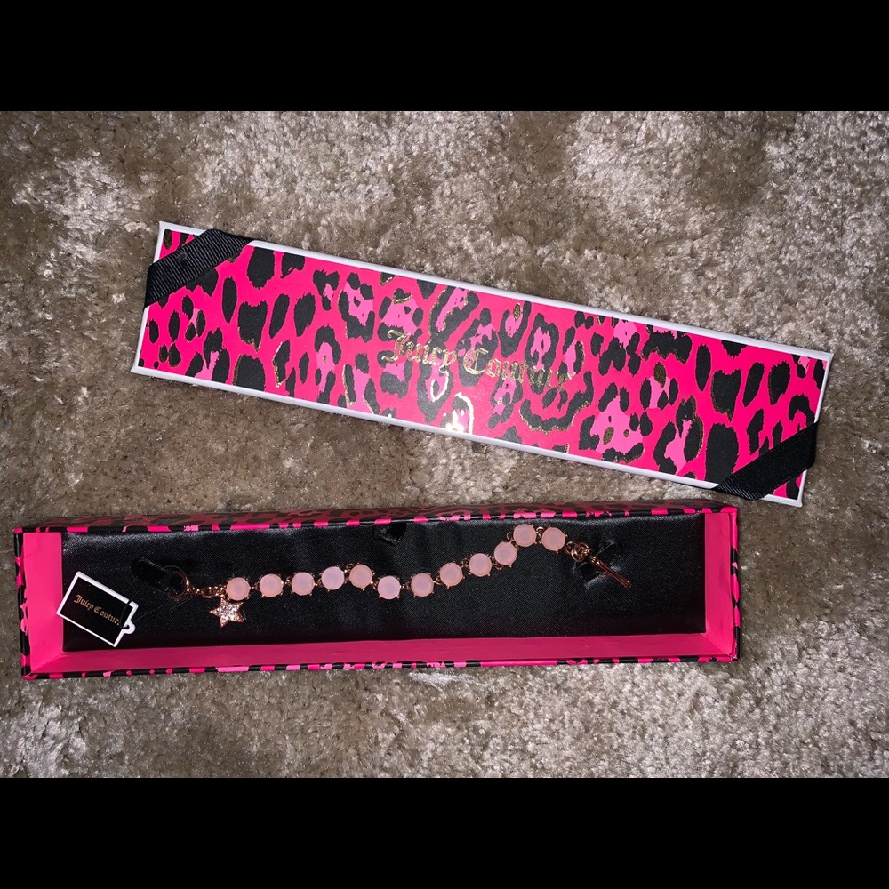 NWT Juicy Couture Pink Gemstone Bracelet